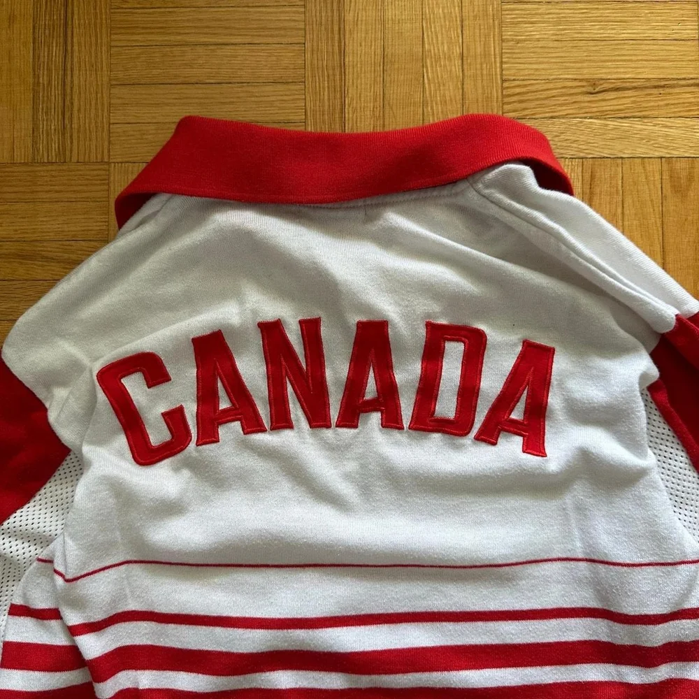 Vintage Team Canada Asics Long Sleeve Jersey shirt Made in Japan - Picture 8 of 8